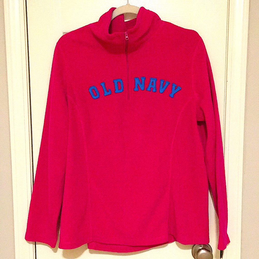 Old Navy quarter zip pullover~Size XL~Color raspberry punch